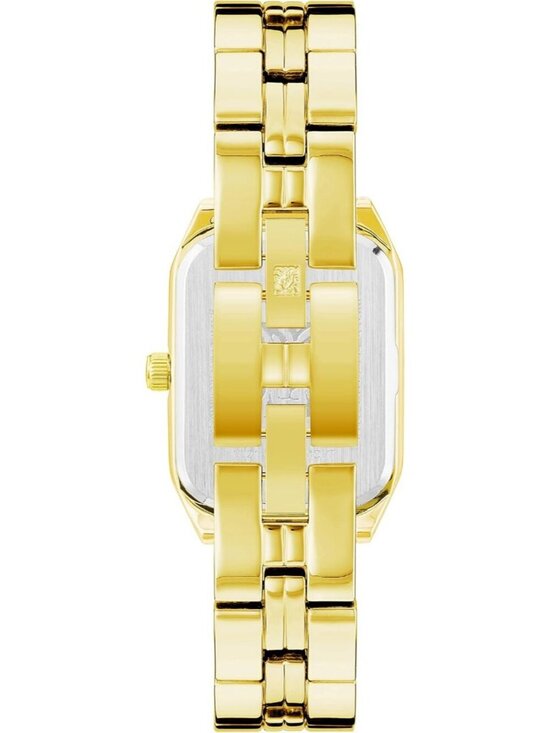 Anne Klein Women\'s All Gold Analog Quartz Roman Numeral Octagonal Bracelet Watch main image 5